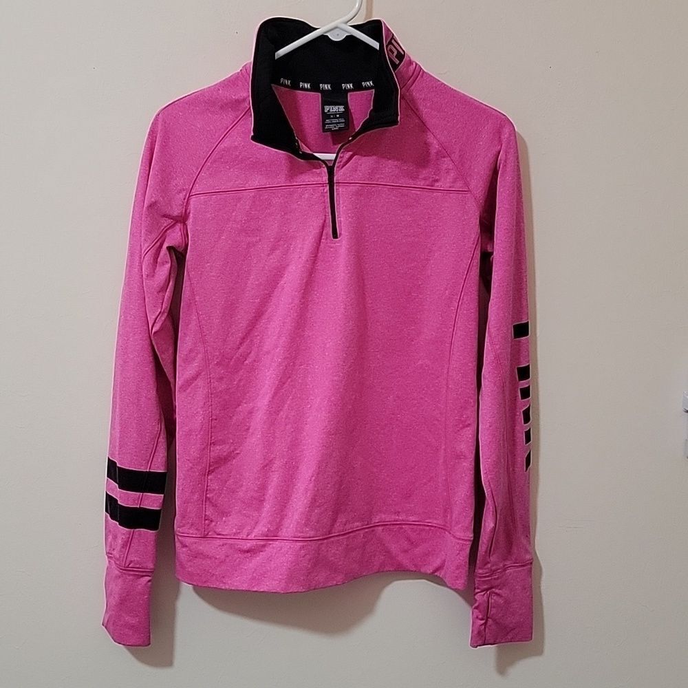 Victoria's Secret Pink quarter zip Pullover jersey size M